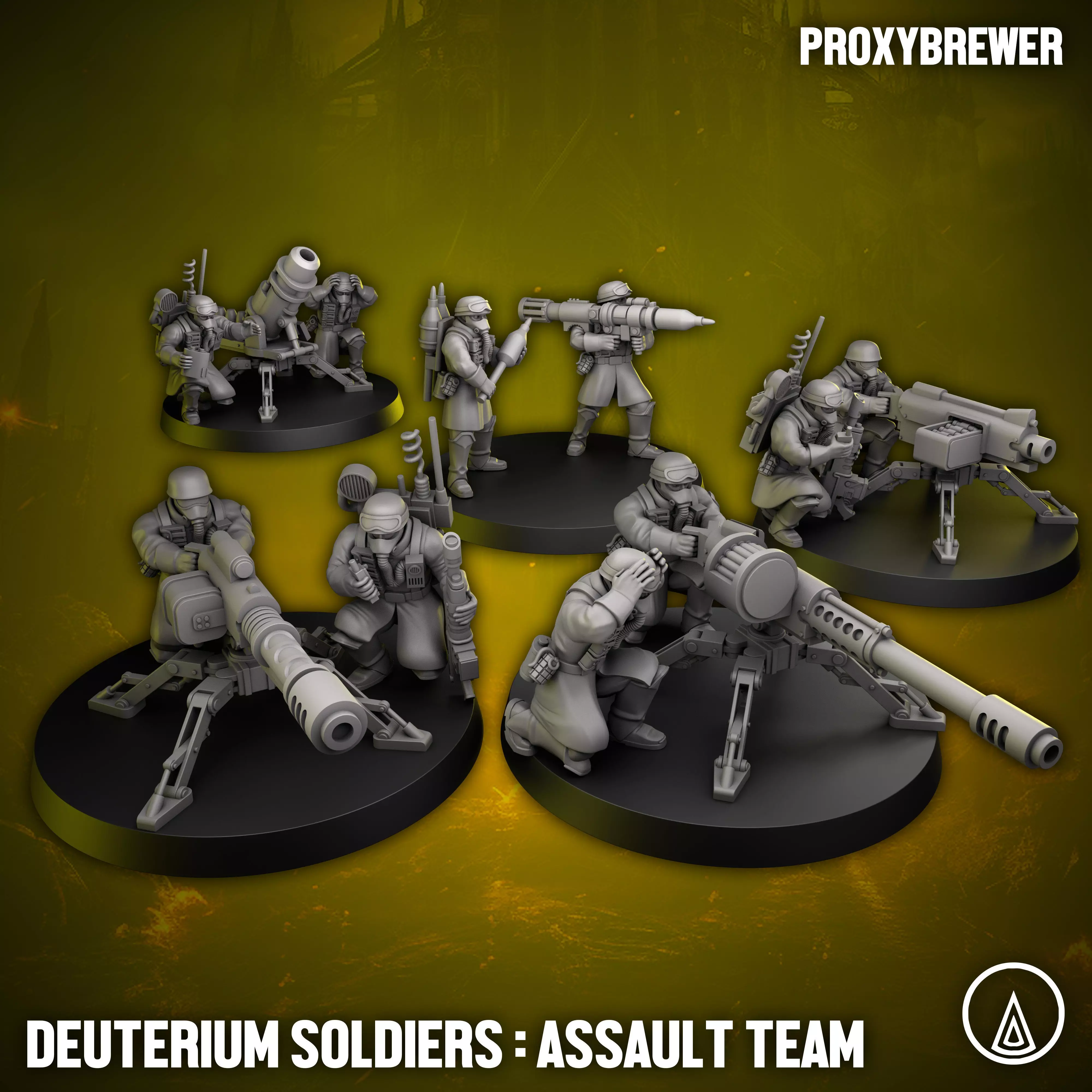 Deuterium Soldiers - Assault Team  3D print model_0