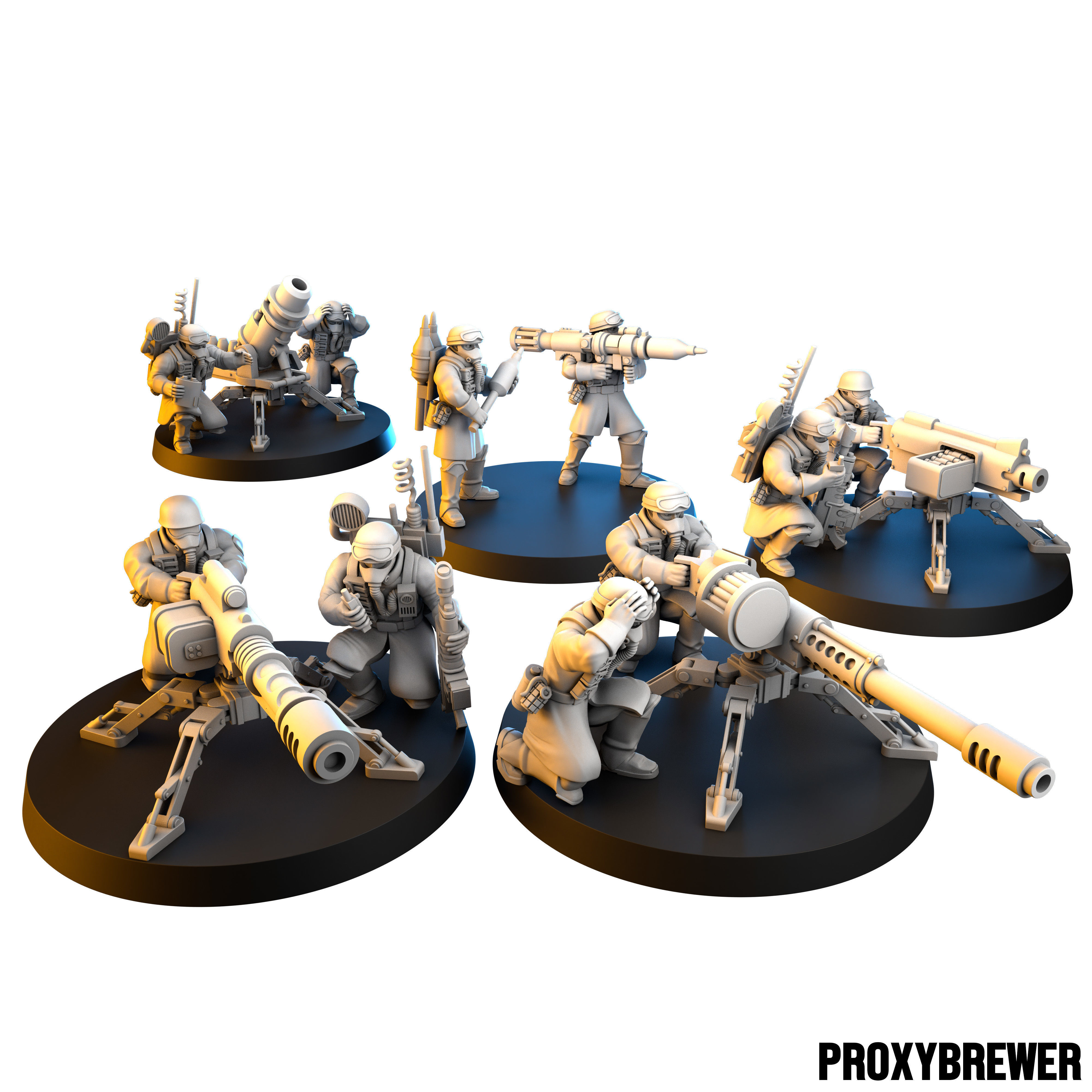 Deuterium Soldiers - Assault Team  3D print model_1