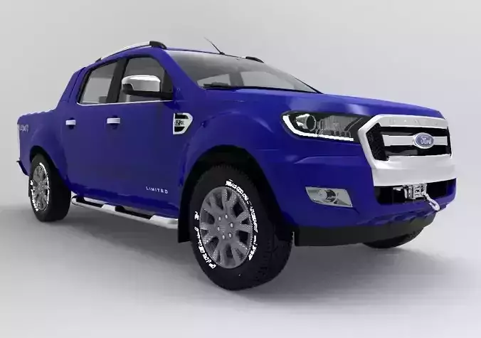 Ranger Limited 2016 Doble cabina interior 3D model