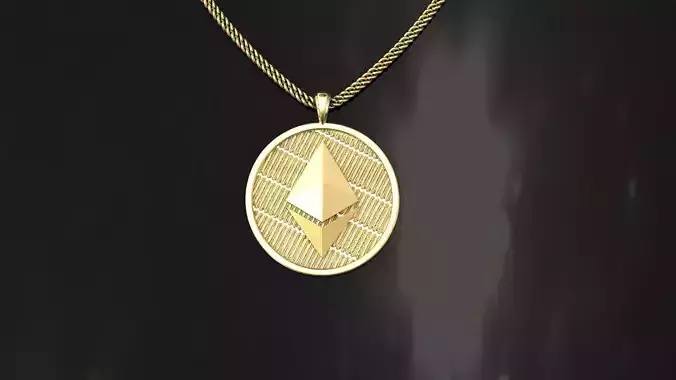 ETHEREUM PENDANT 25MM