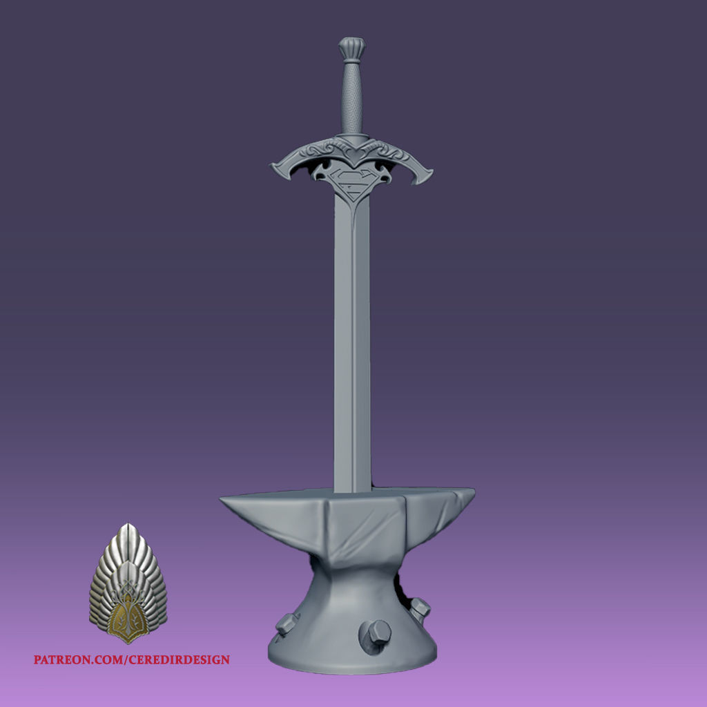 Sword of Superman 3d Digital download 3D print model_2