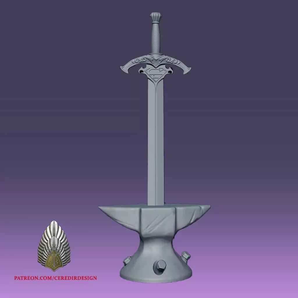 Sword of Superman 3d Digital download 3D print model_0