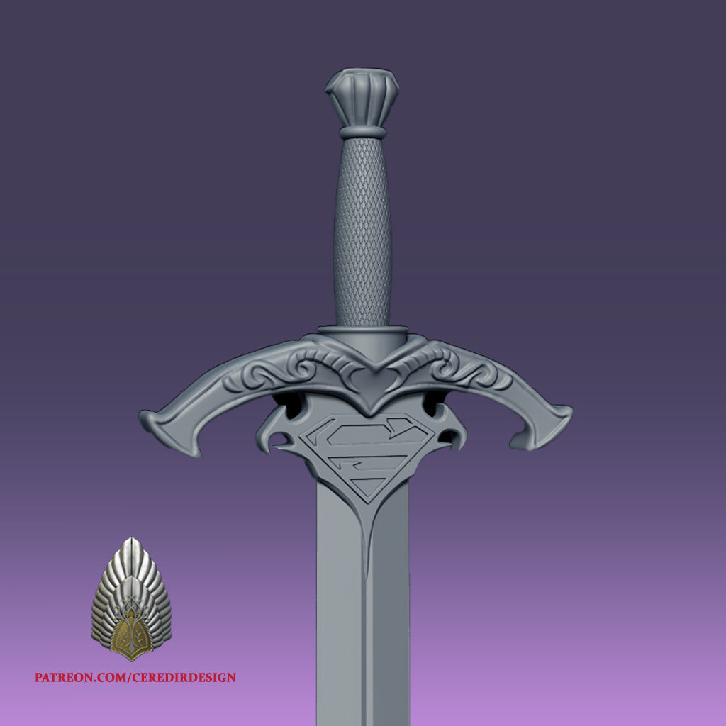 Sword of Superman 3d Digital download 3D print model_3