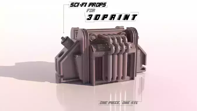 SCI-FI PROPS for 3Dprint 3D print model