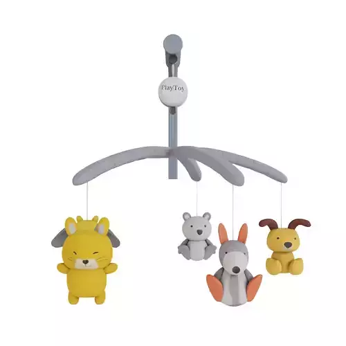 Baby musical toy Low-poly 3D model