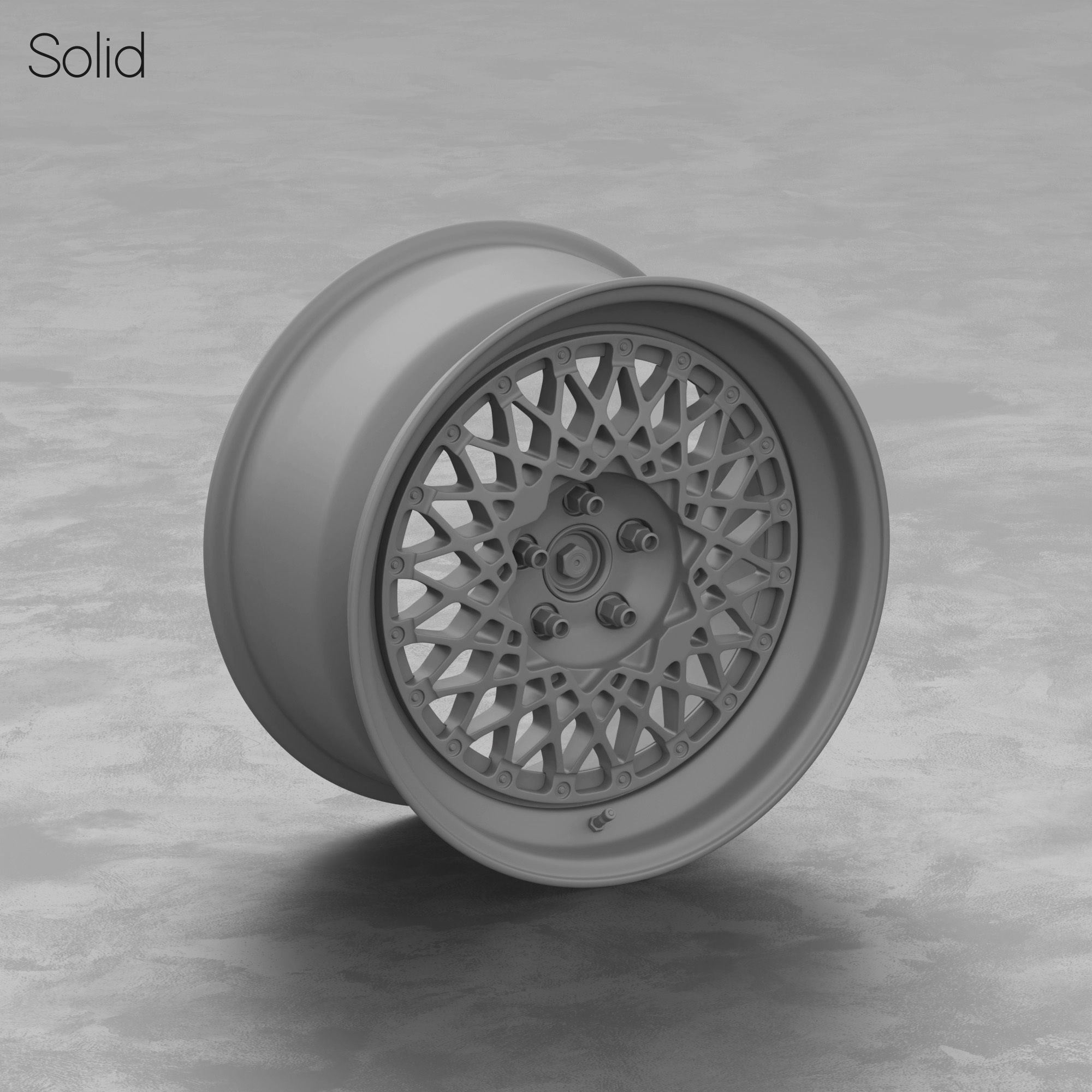 BBS E48 Wheel 3D Model 3D model_3
