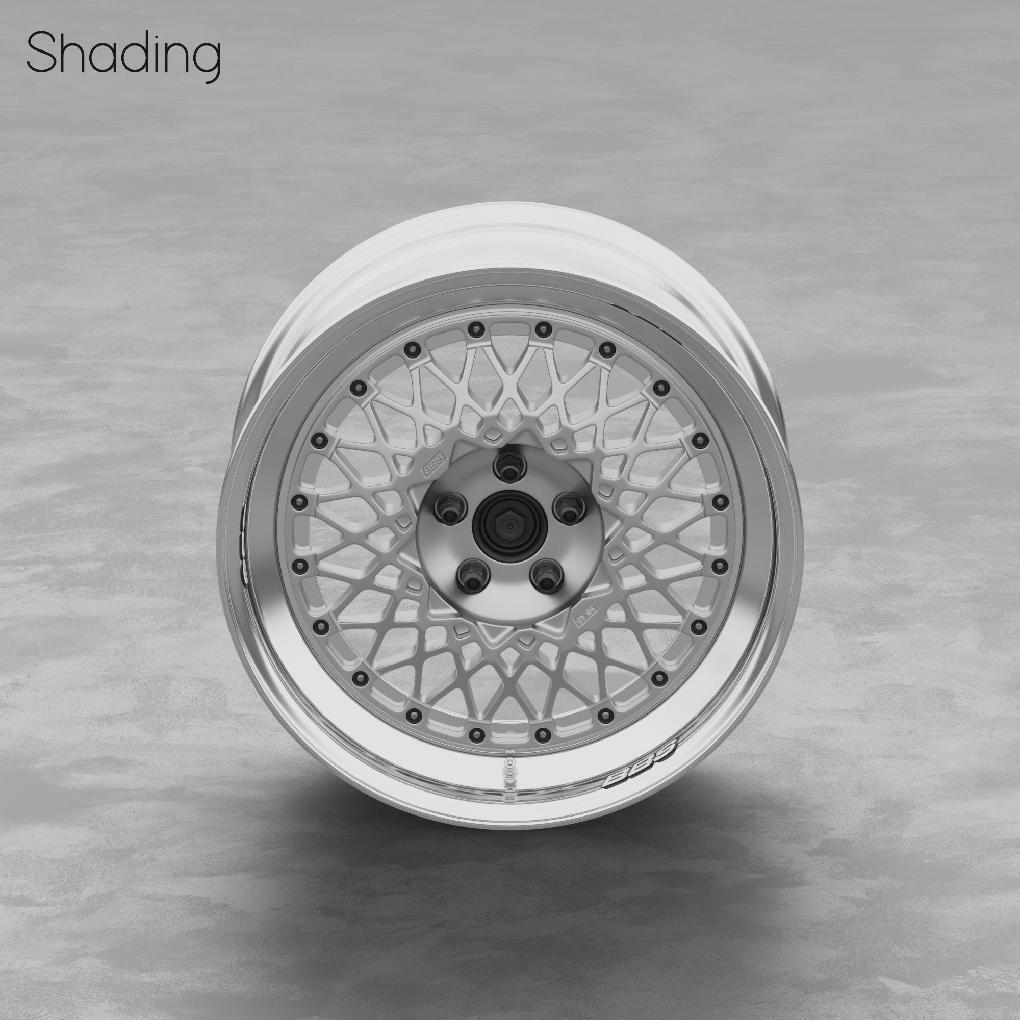 BBS E48 Wheel 3D Model 3D model_5