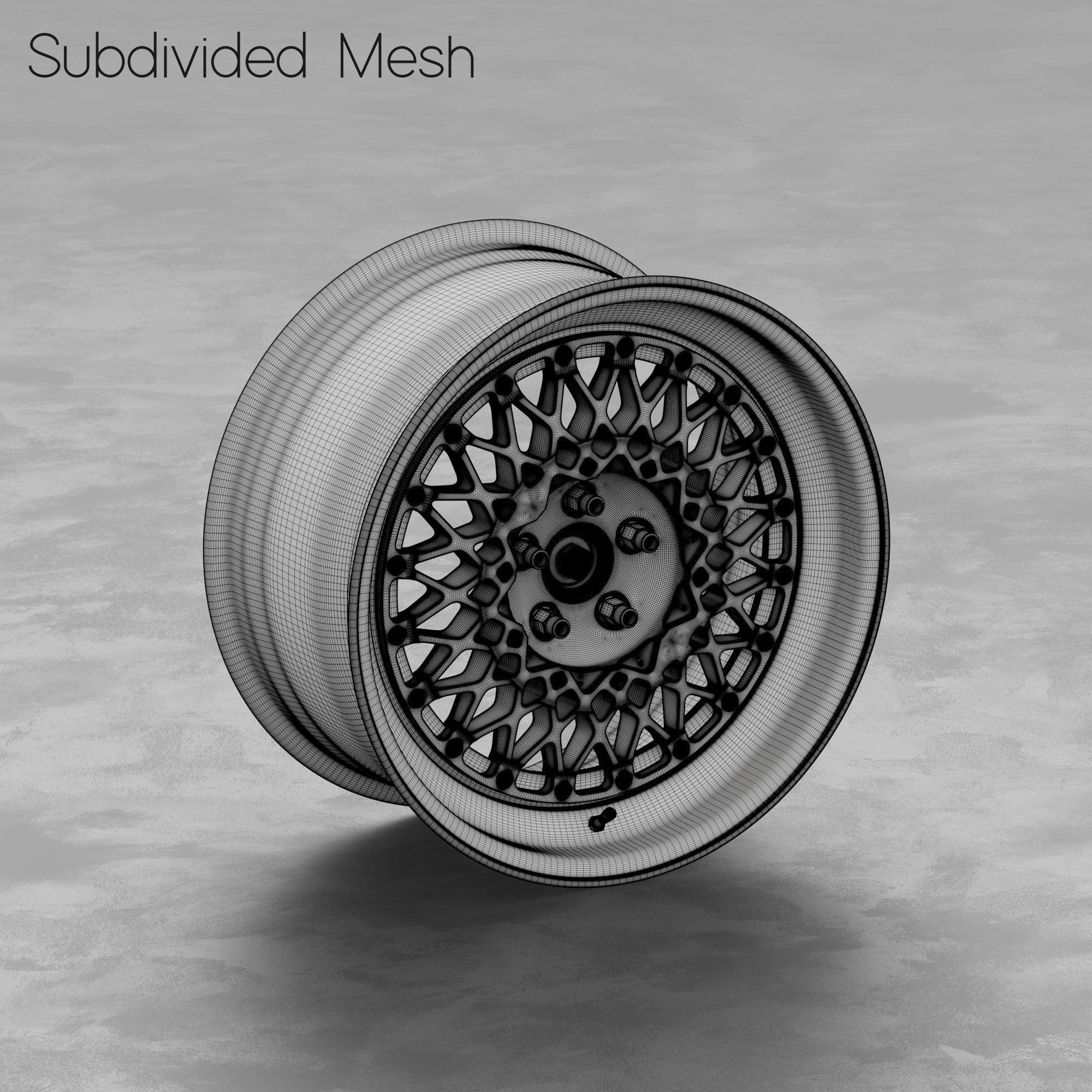 BBS E48 Wheel 3D Model 3D model_2