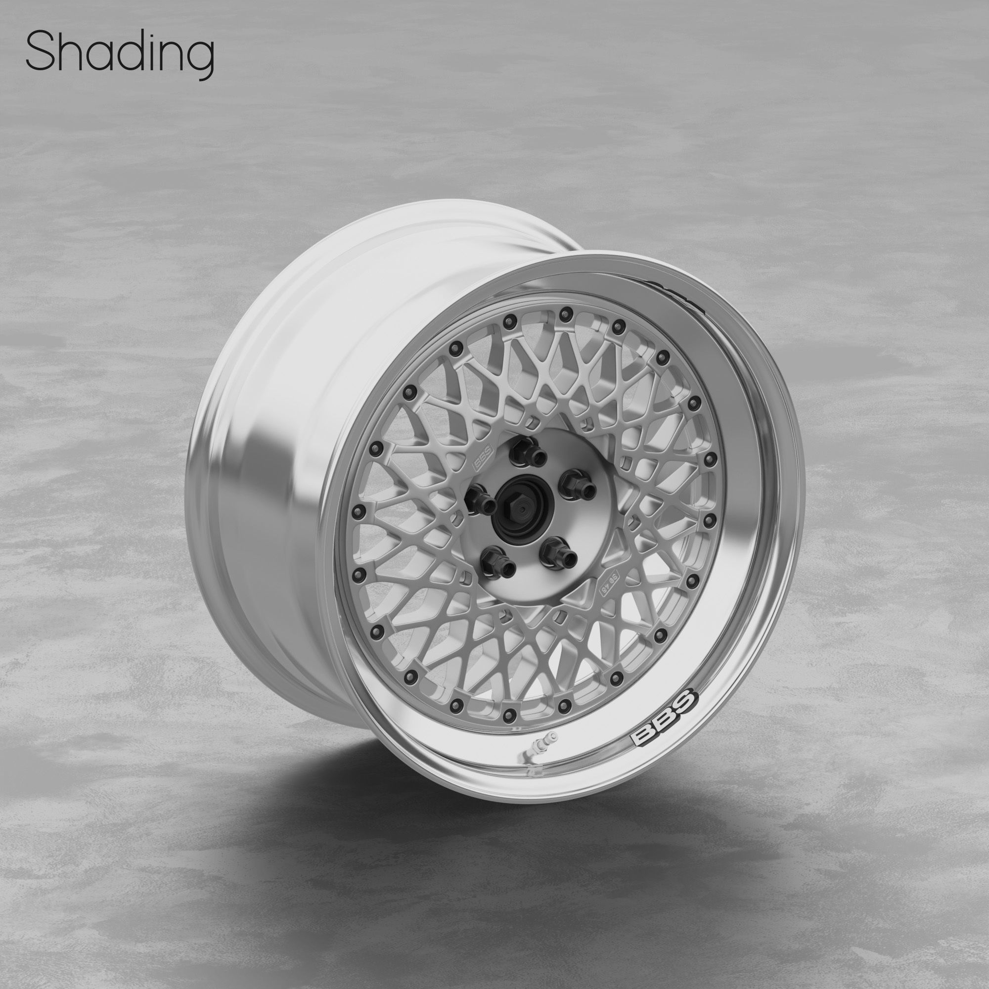 BBS E48 Wheel 3D Model 3D model_4
