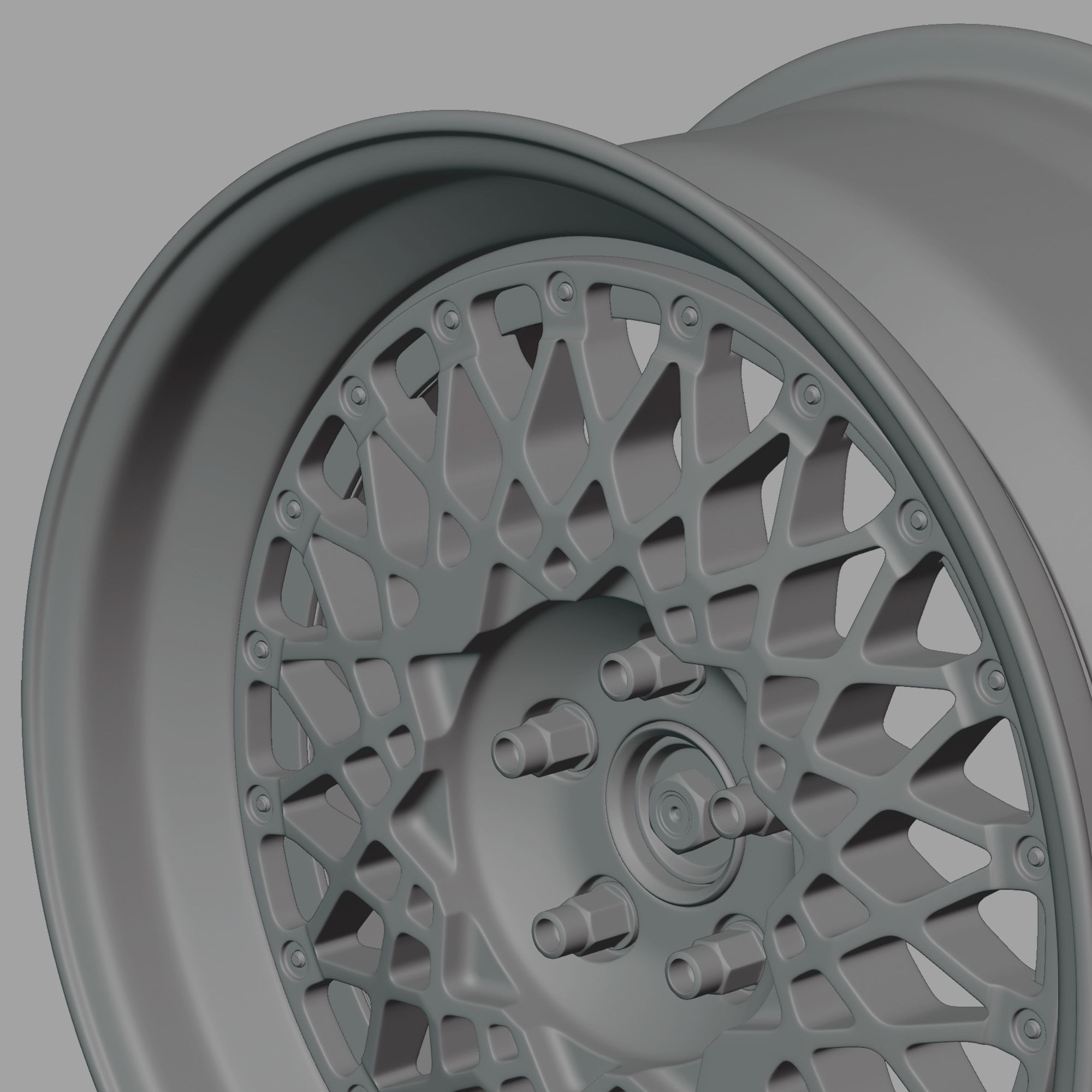 BBS E48 Wheel 3D Model 3D model_13