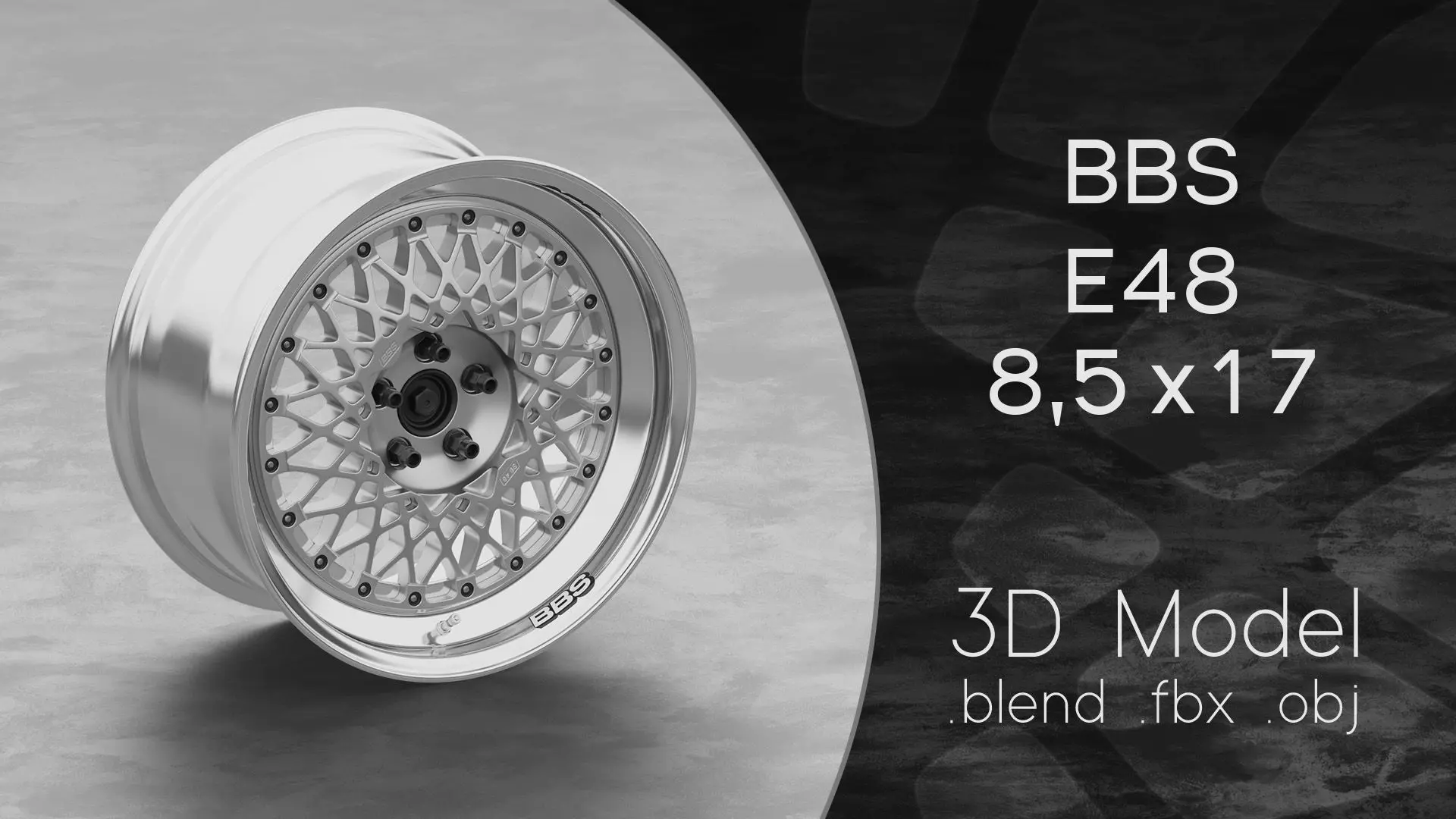 BBS E48 Wheel 3D Model 3D model_0