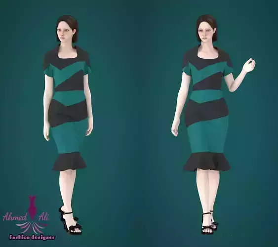 dress 3D print model