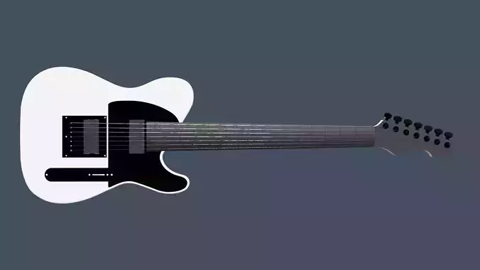 7 string Baritone electric guitar STL