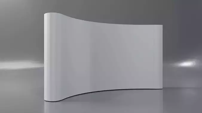 3D popup stand Low-poly 3D model