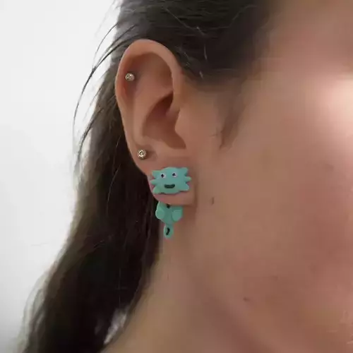 Axolotl earrings
