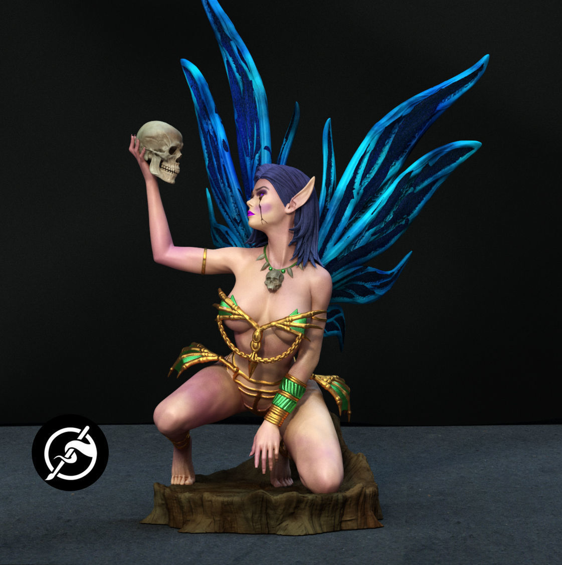 Fairy dark 3D print model_6