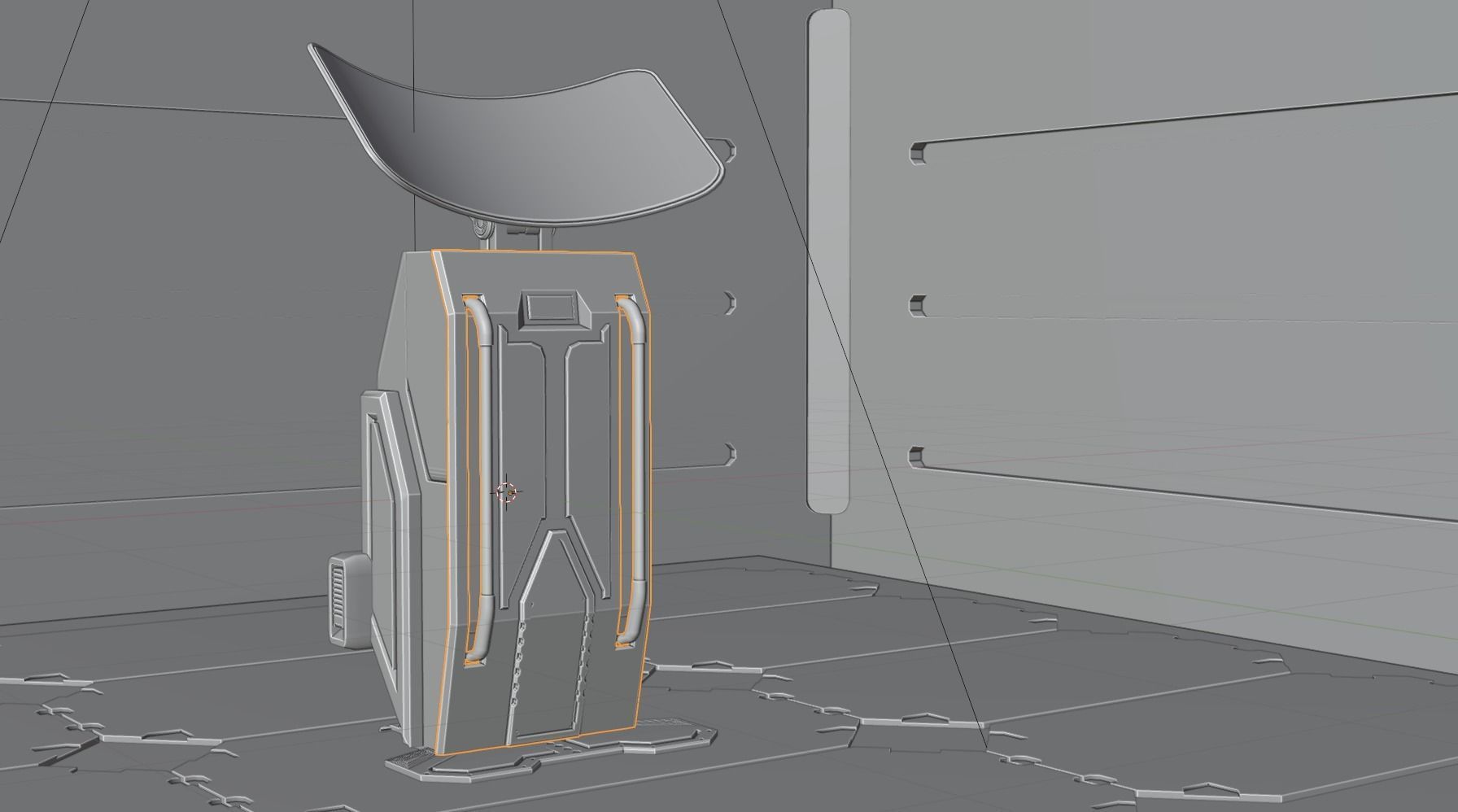 Sci-fi Console 3D model_5