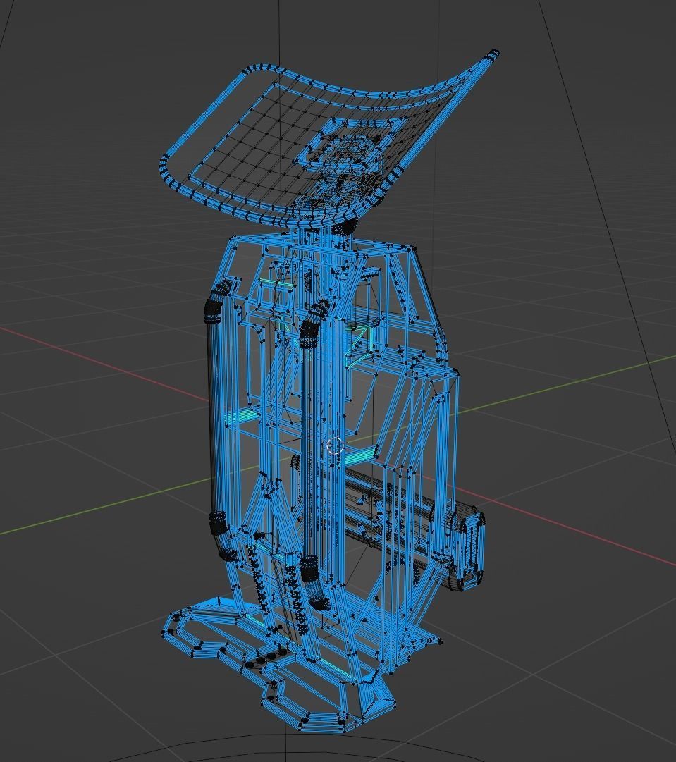 Sci-fi Console 3D model_7