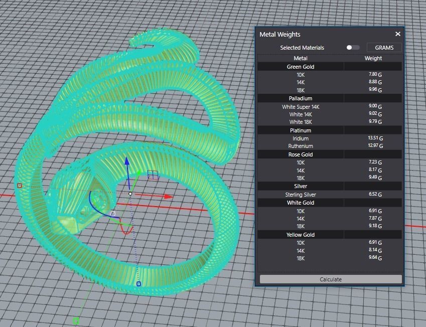 Snake ring woman 3D print model_6