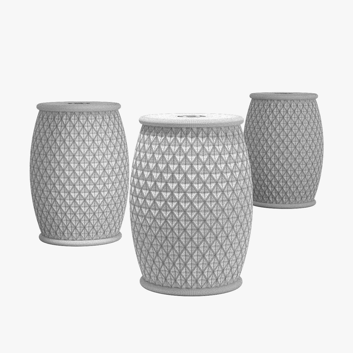 Brayden studio carmon garden stool 3D model_3