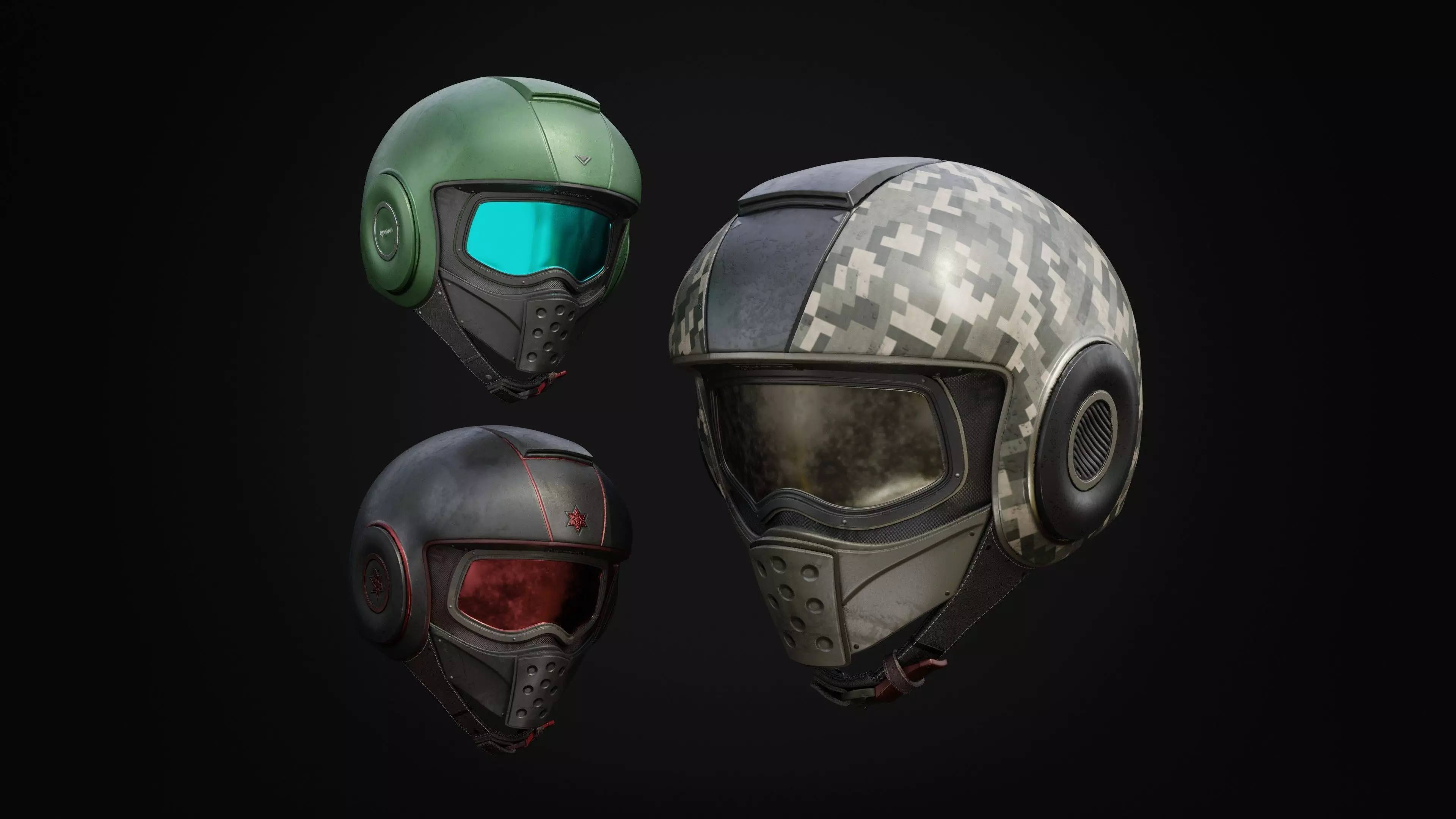 Soldier Helmet Low-poly 3D model