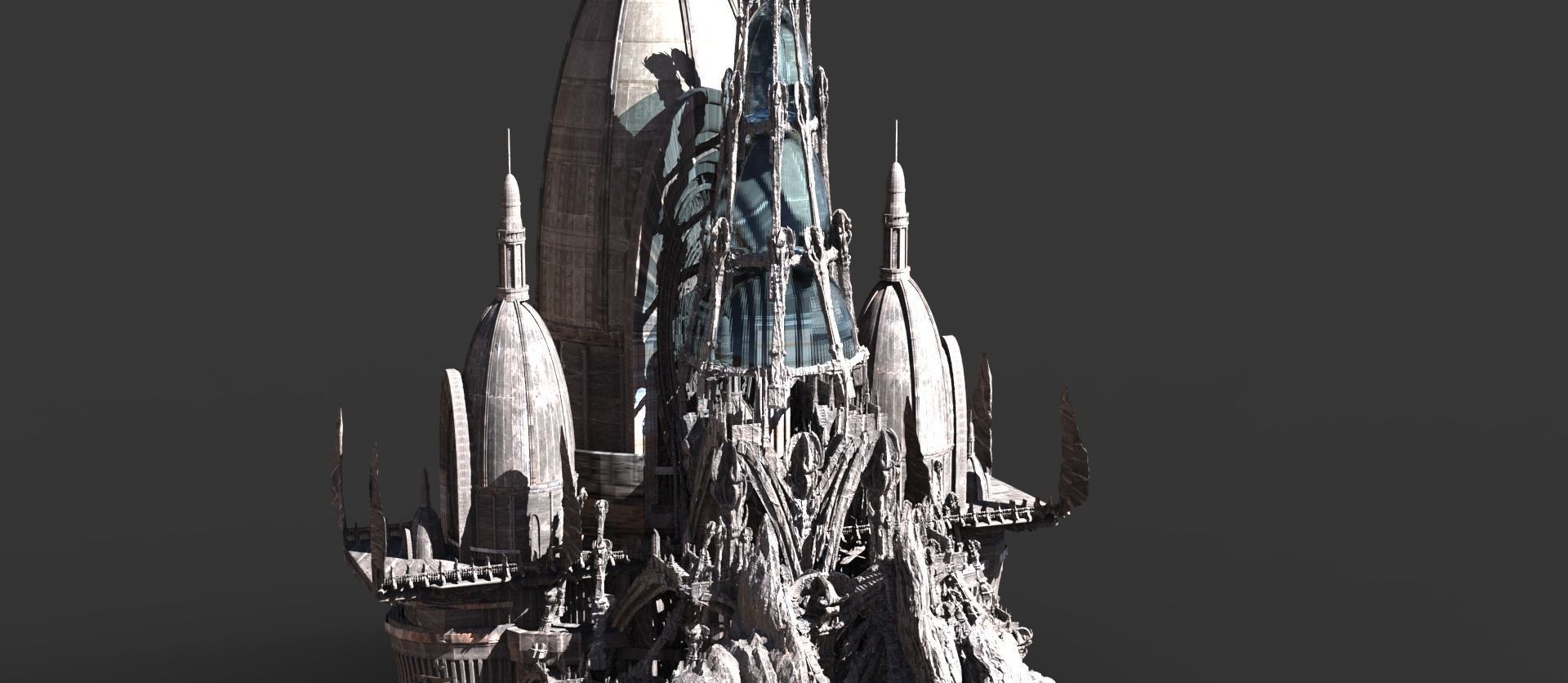 Austrian Fantasy castle structure 1 3D model_1