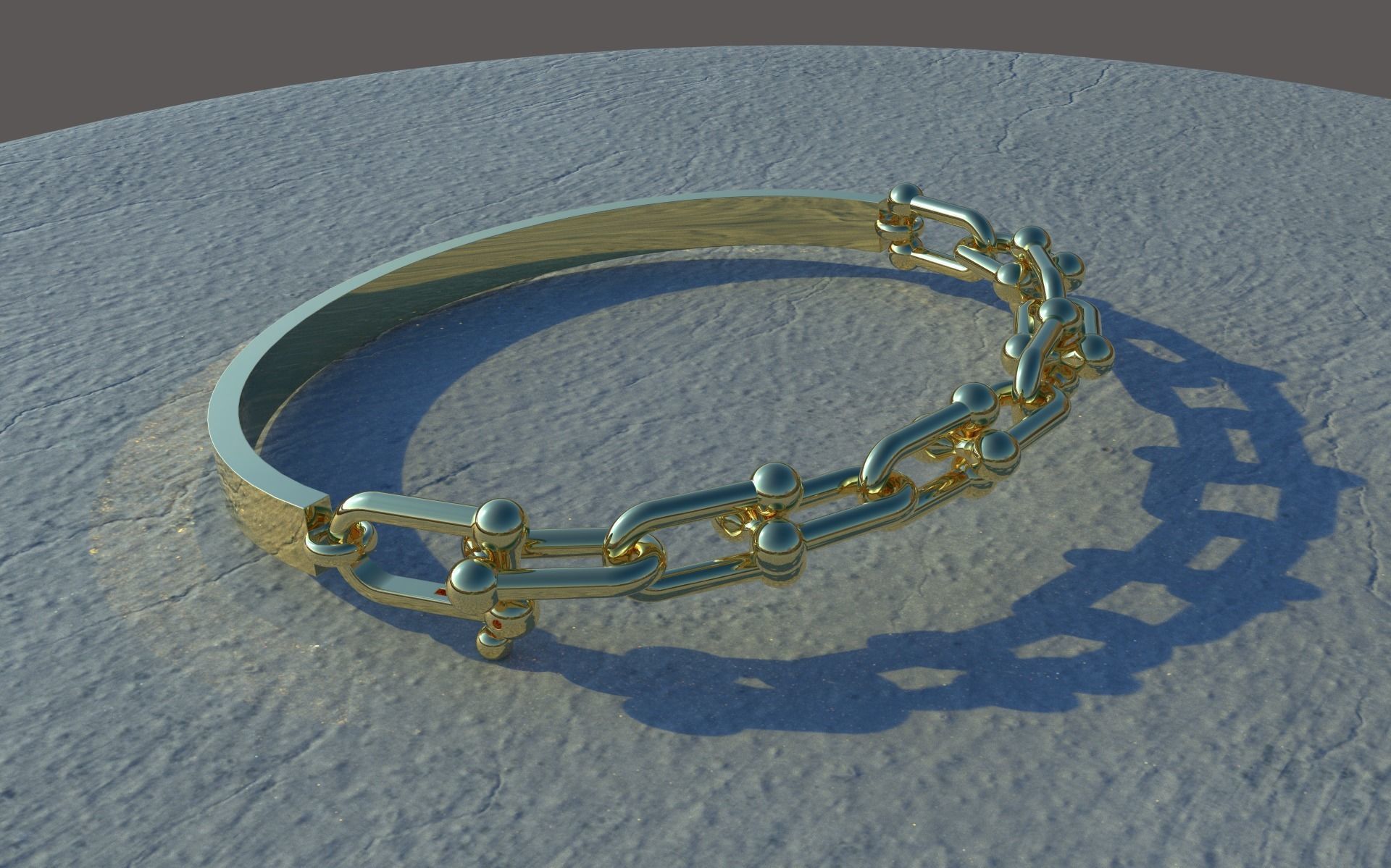 Tiffany bracelet  3D print model_3