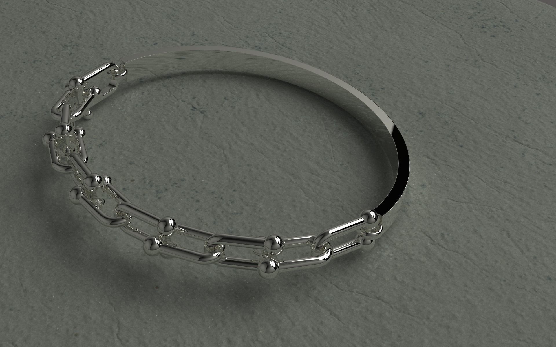 Tiffany bracelet  3D print model_2