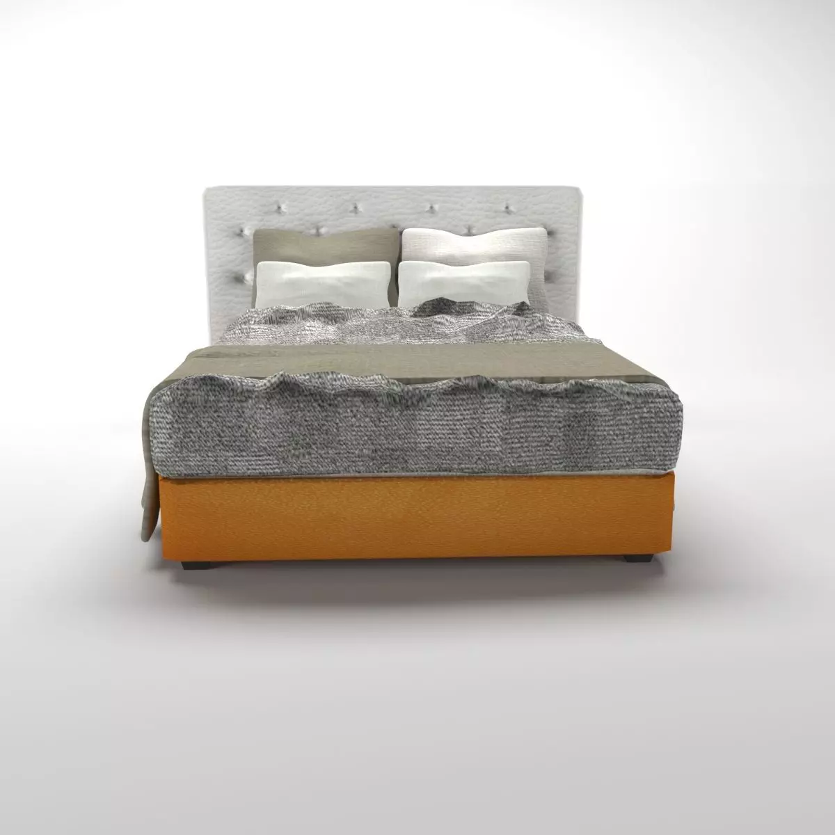 Modern bed Free 3D model