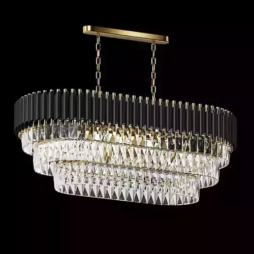 KiSiRi Oval Crystal Pendant Light 