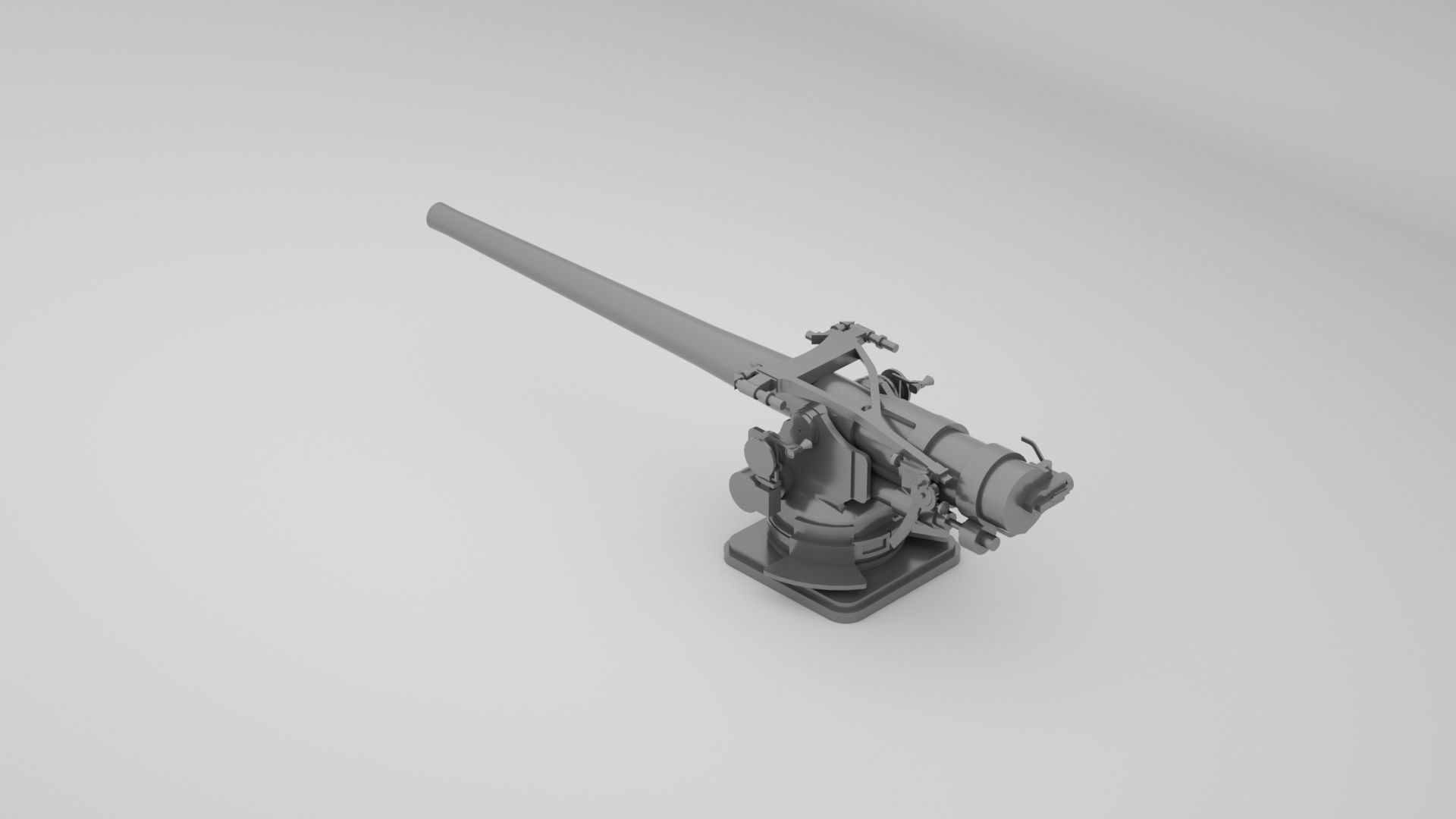 5 inch - 127mm 51 Mk13 Single Naval Gun 3D model_7