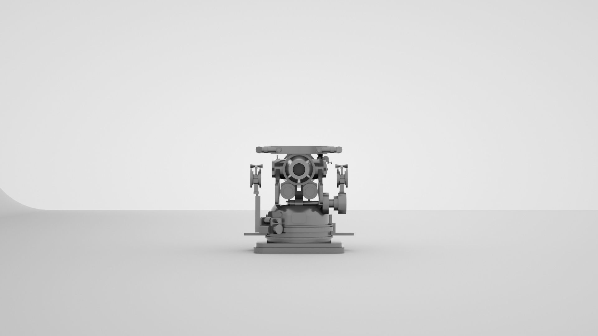 5 inch - 127mm 51 Mk13 Single Naval Gun 3D model_5