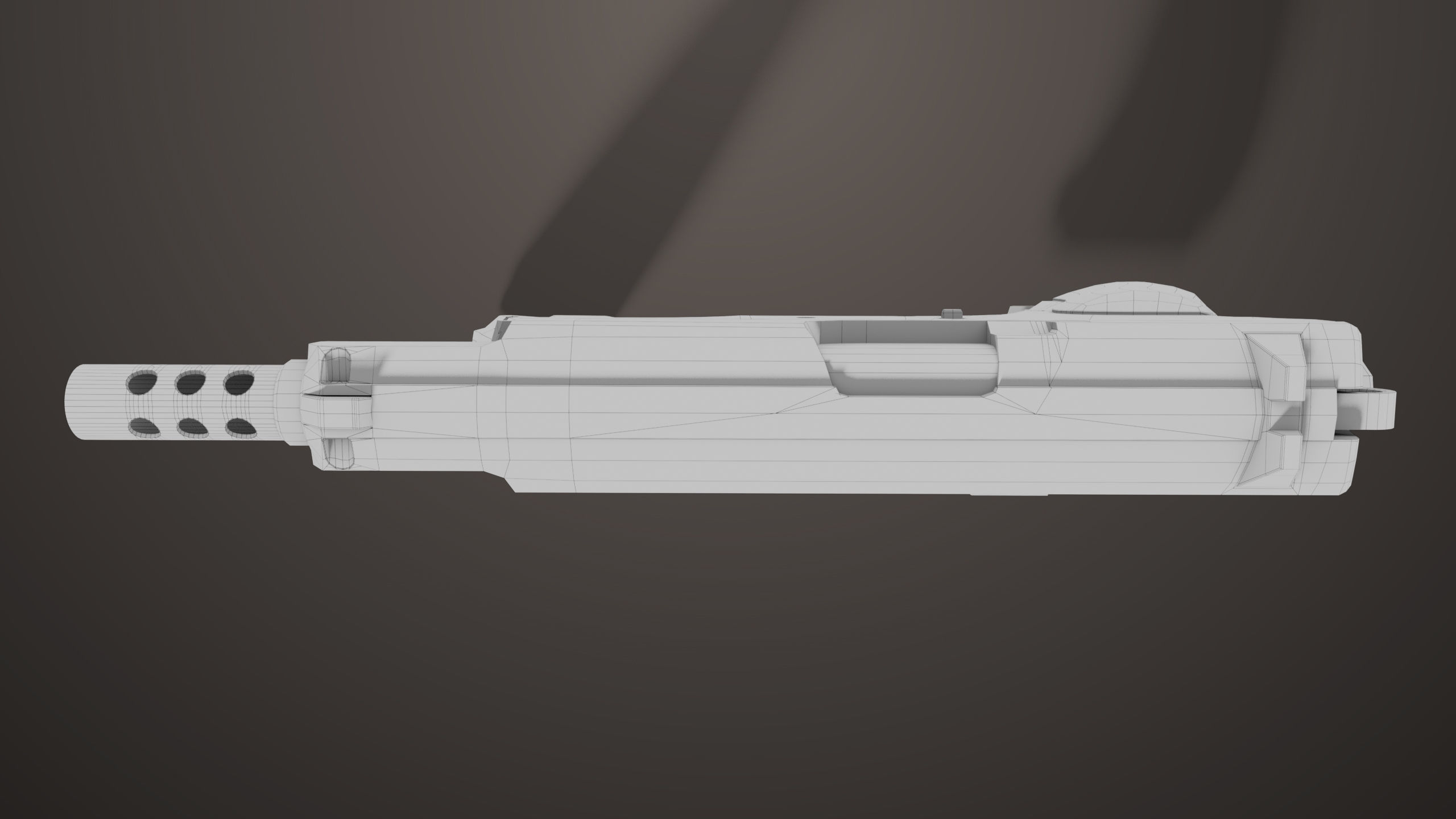 Pistol 09 Black Generic All PBR UE Textures Included Low-poly 3D model_50