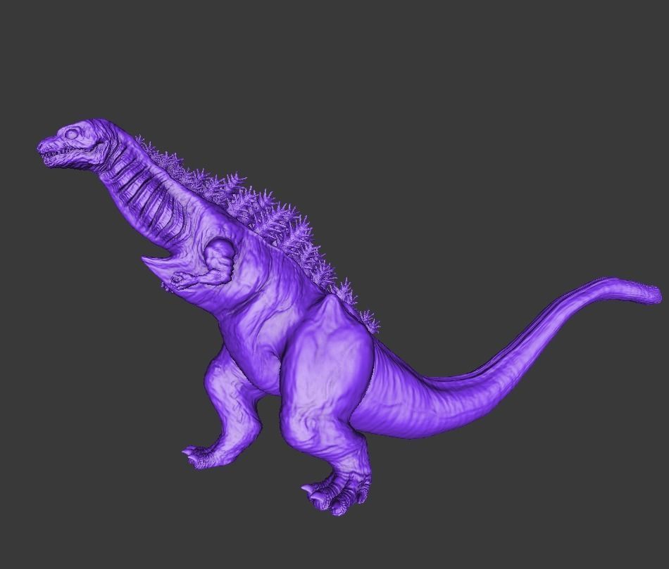 Shin gojira form 3 For 3dprint 3D print model_5