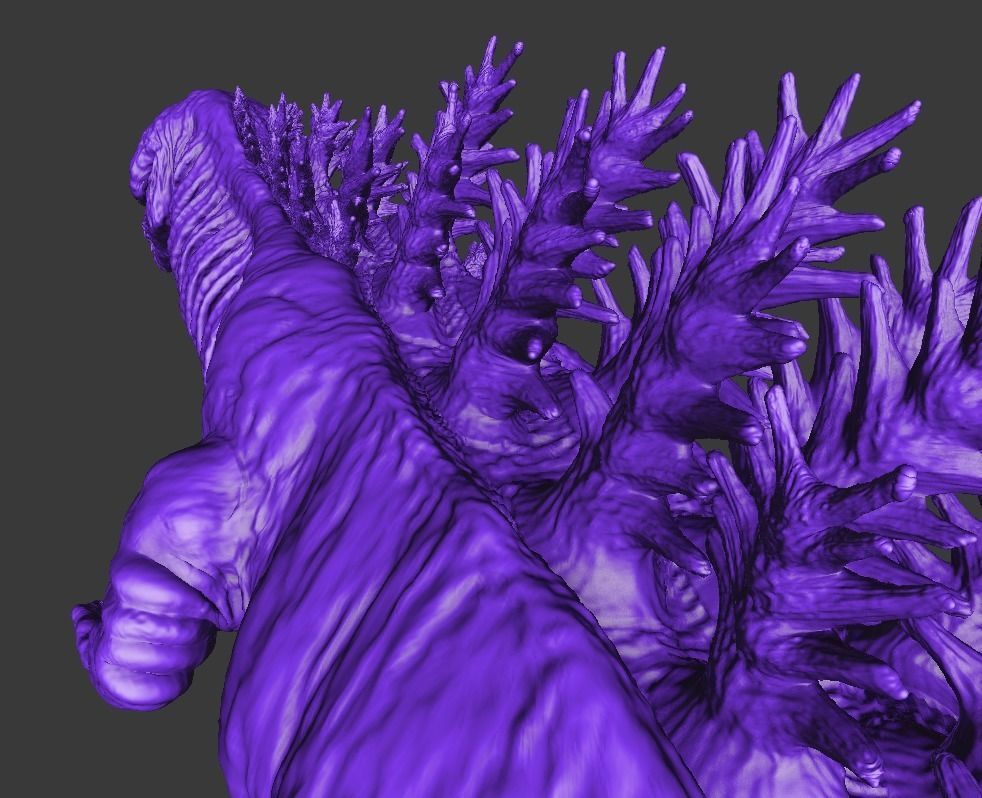 Shin gojira form 3 For 3dprint 3D print model_4