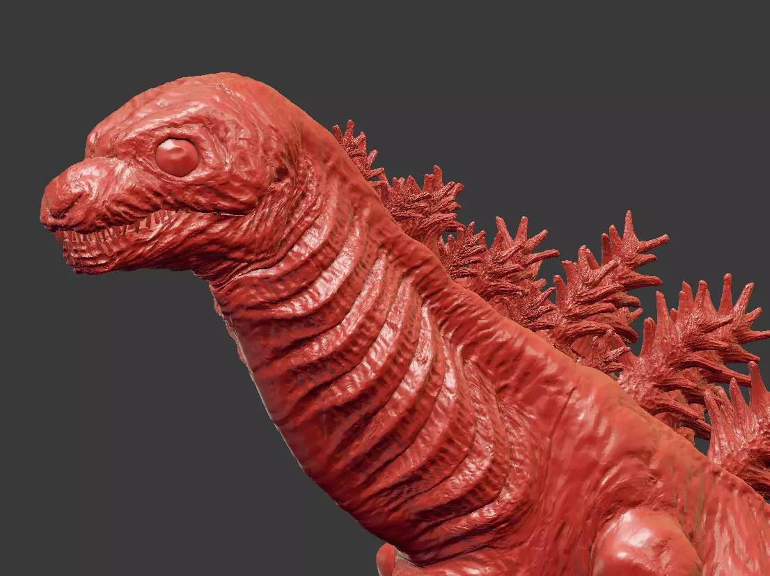 Shin gojira form 3 For 3dprint 3D print model_0