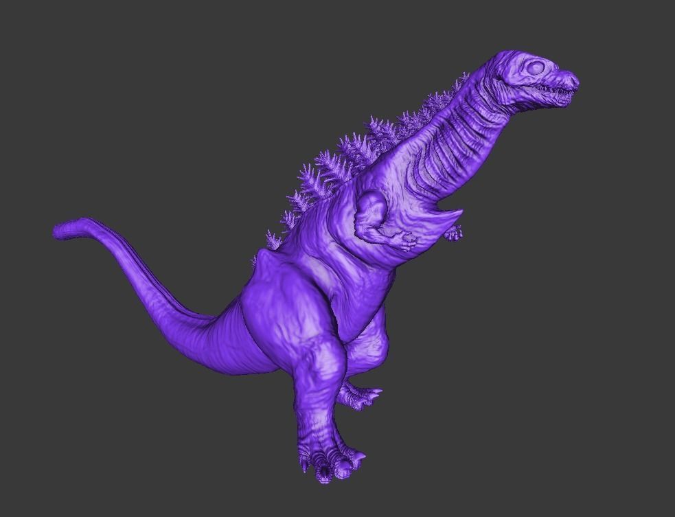 Shin gojira form 3 For 3dprint 3D print model_2