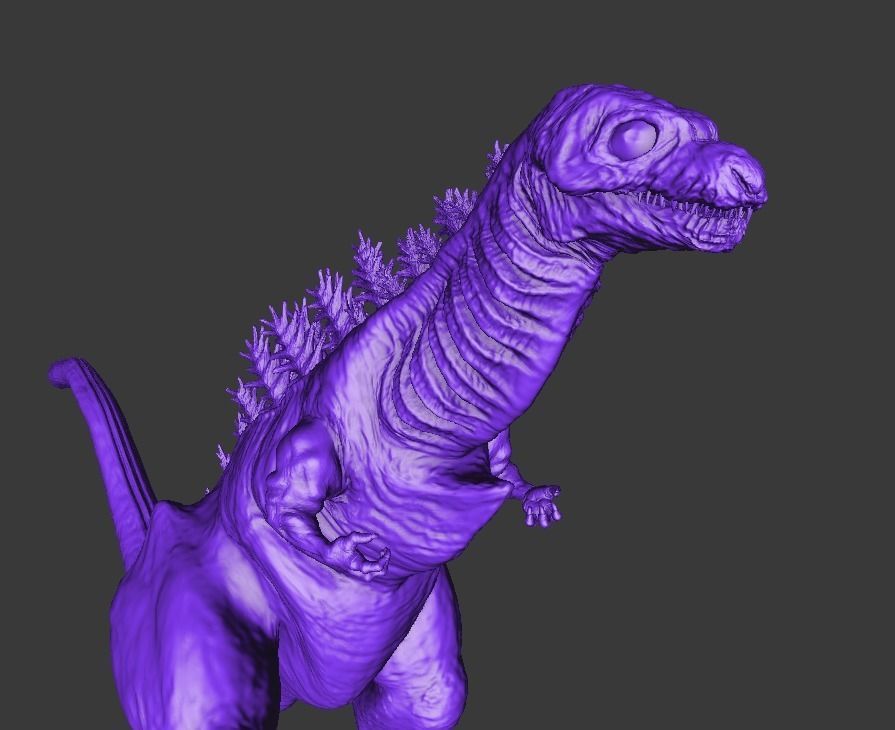 Shin gojira form 3 For 3dprint 3D print model_3