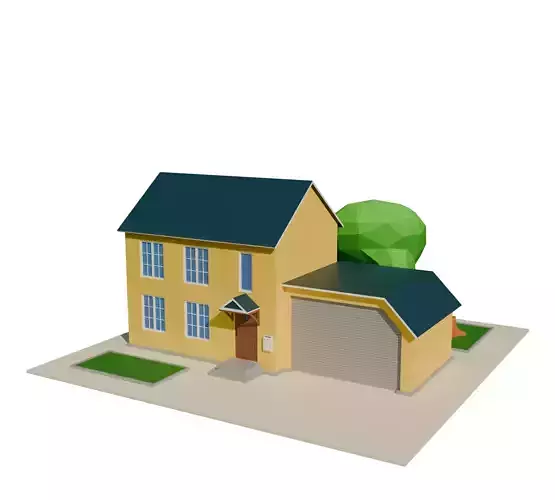 House Collection 10 Low-poly 3D model