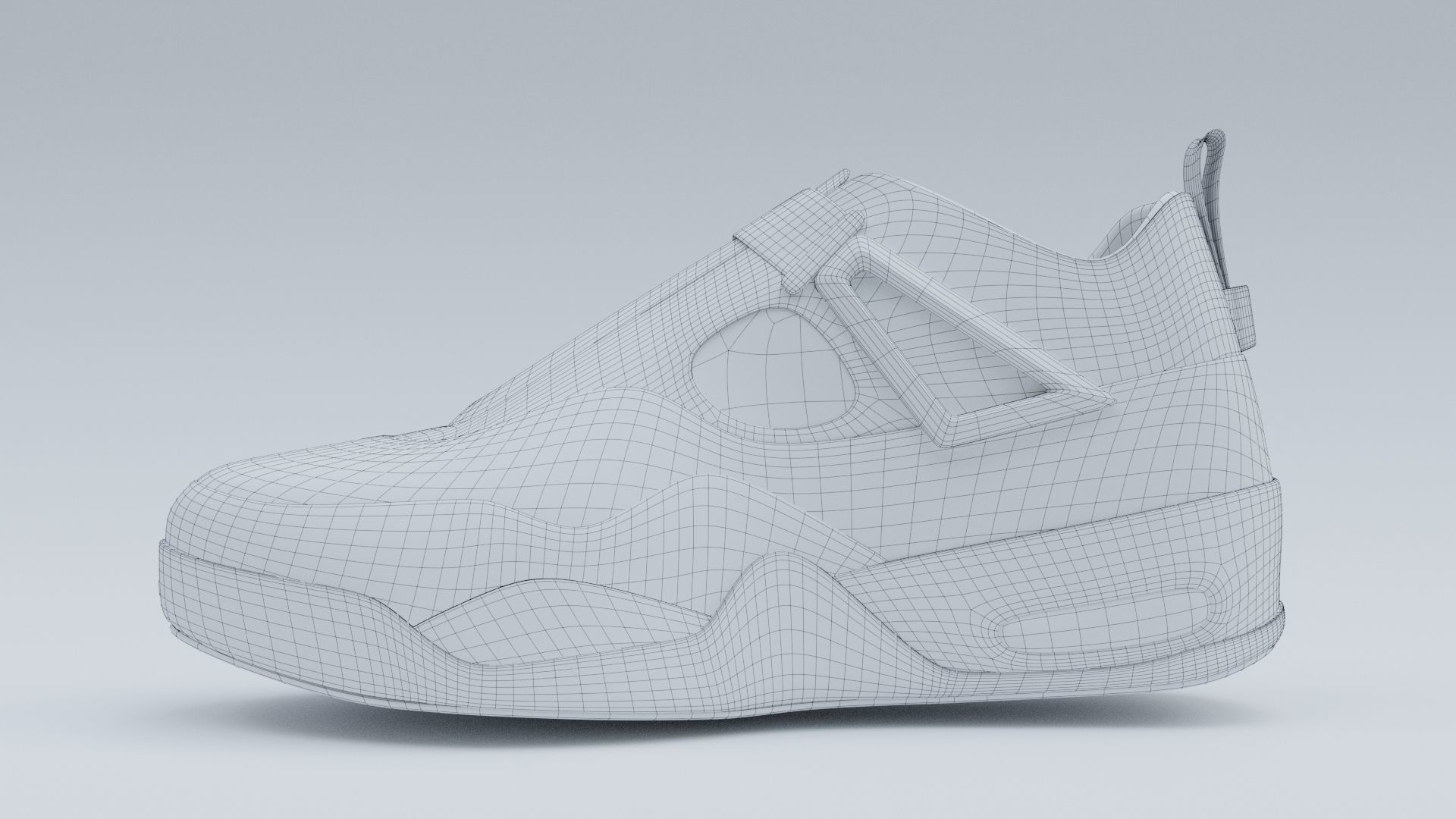 Sneakers Low-poly 3D model_8
