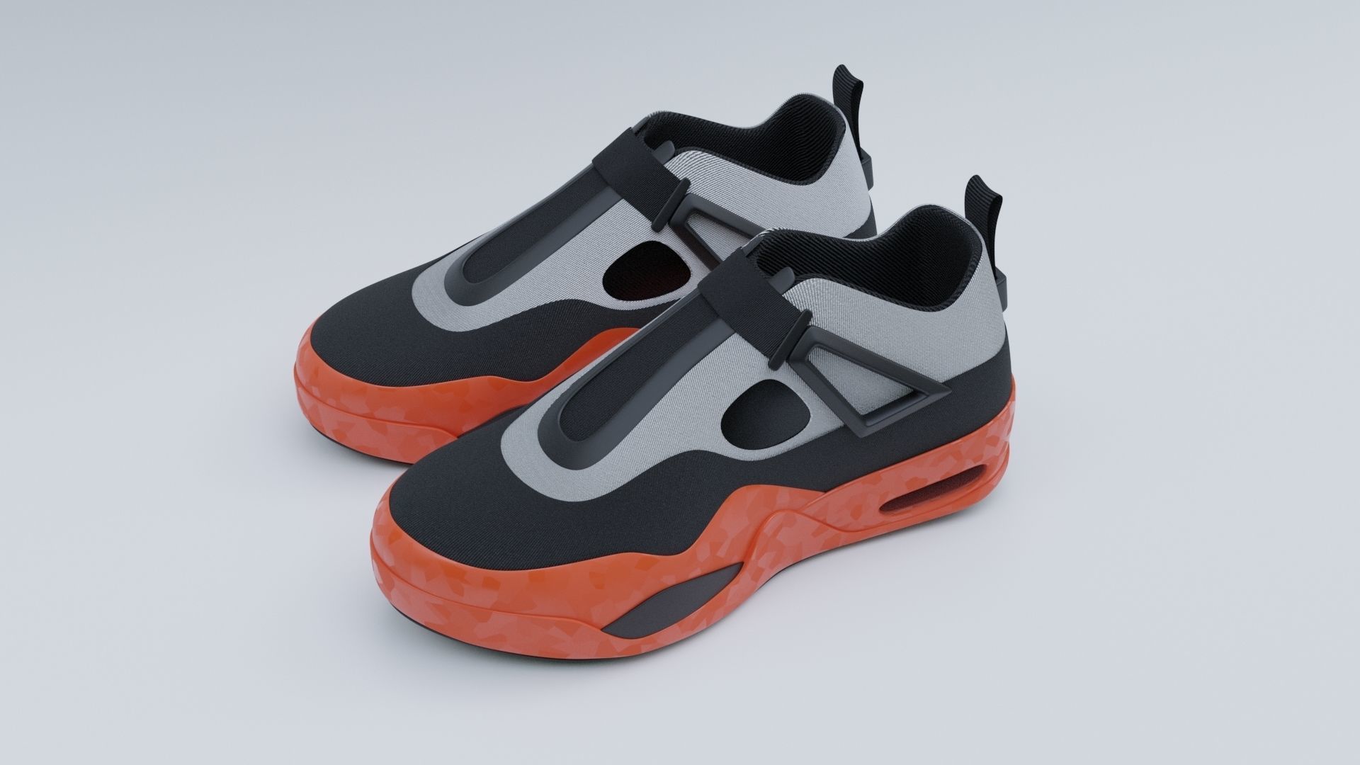 Sneakers Low-poly 3D model_2