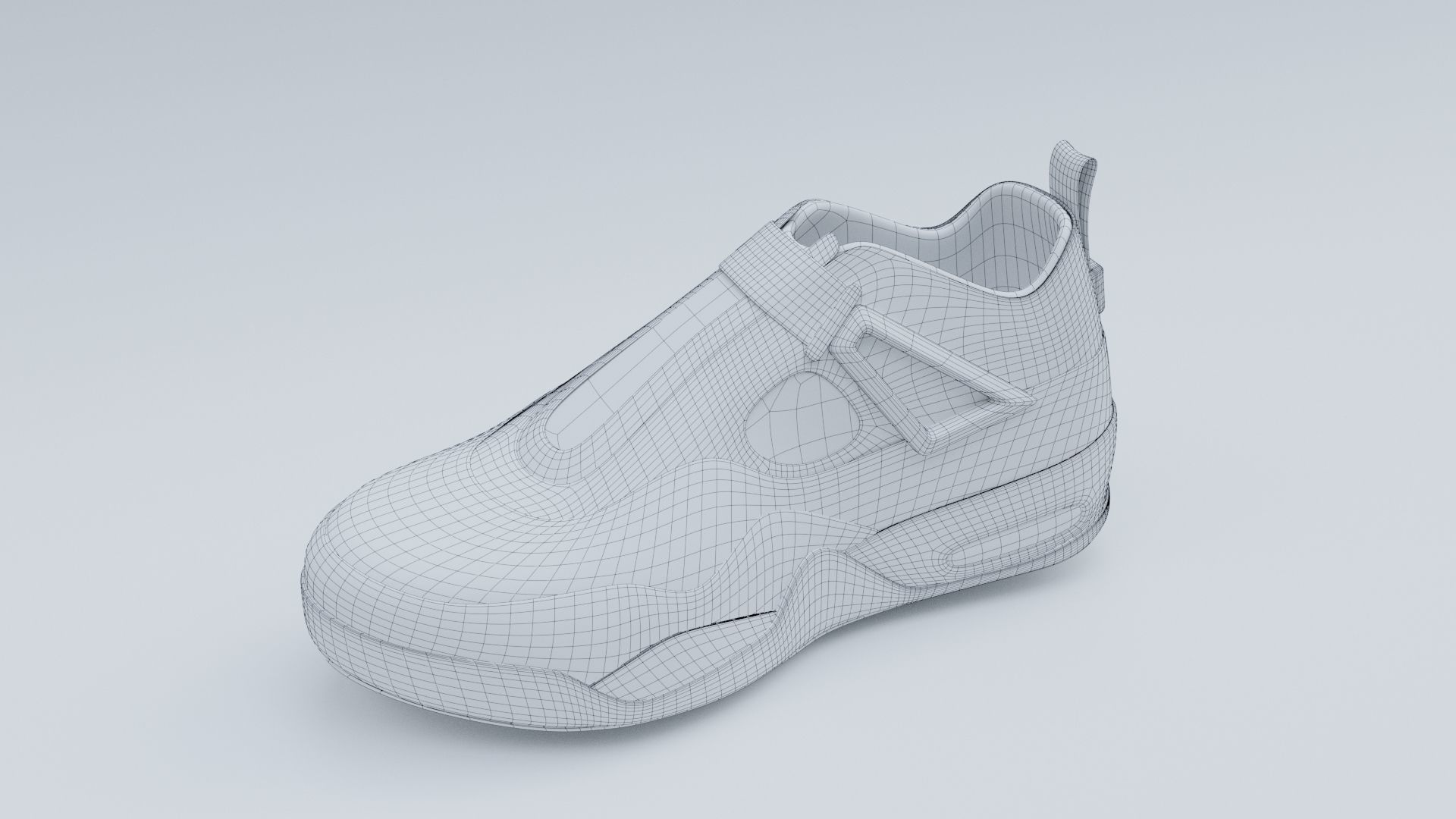 Sneakers Low-poly 3D model_7