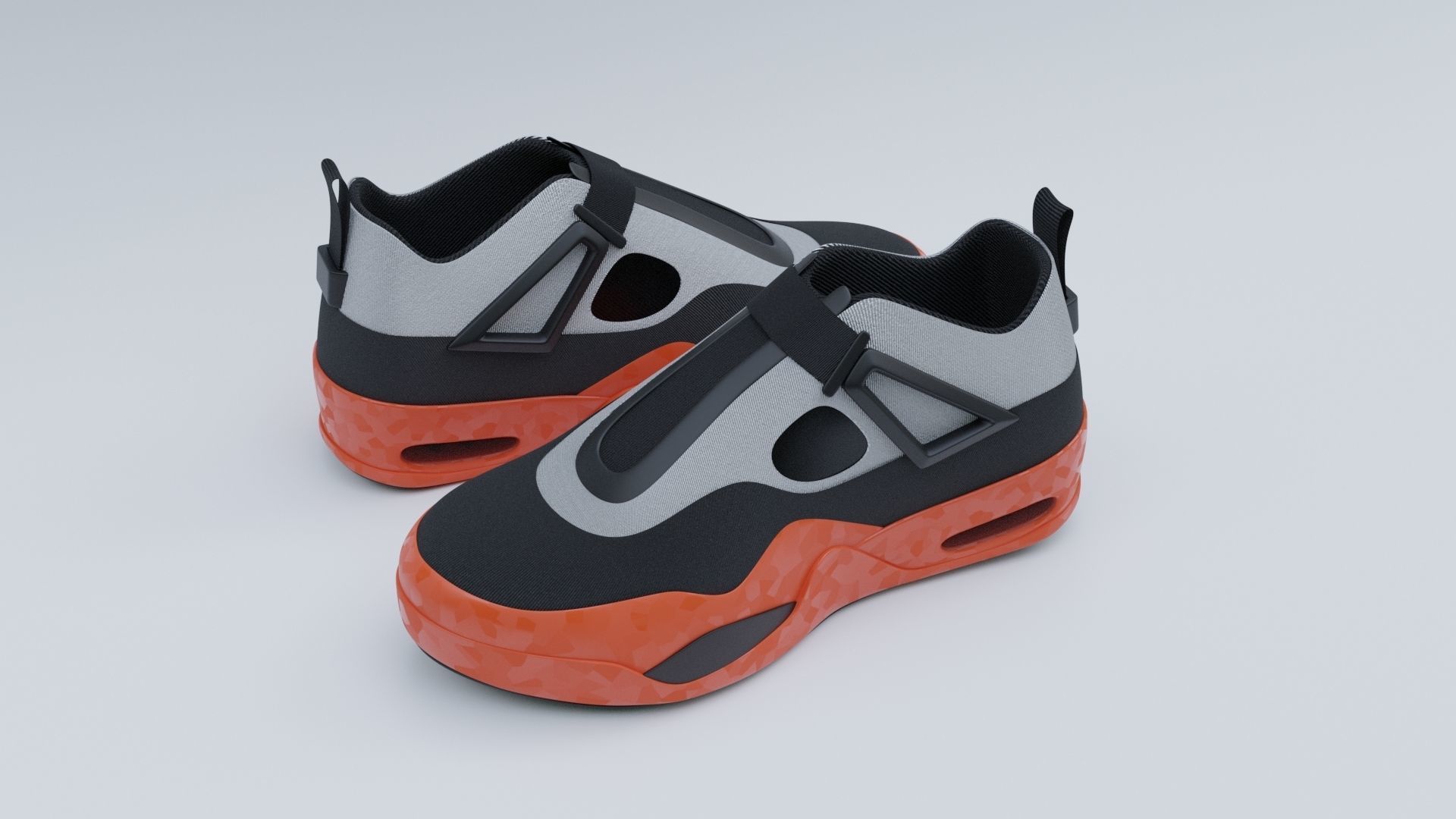 Sneakers Low-poly 3D model_3