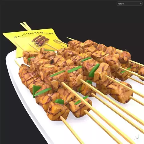 Snacks Chicken Satay Skewers
