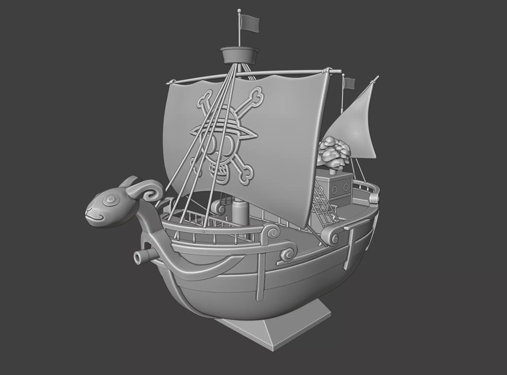 ONE PIECE - GOING MERRY PIRATES SHIP 3D print model_0