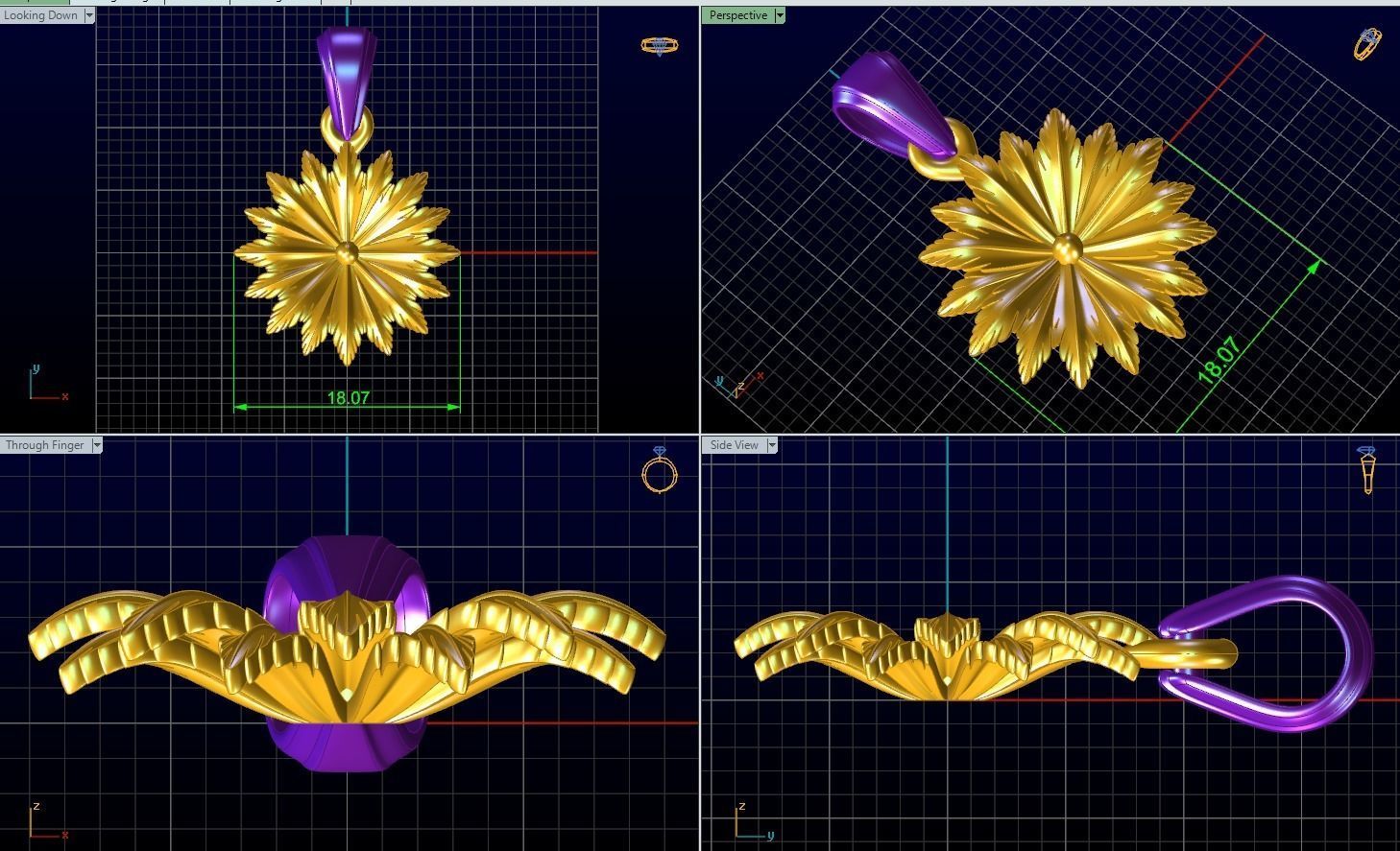 pendant 3D print model_1