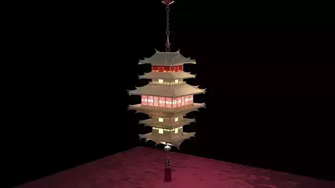 Chinese palace lantern 3D model Chinese palace lantern 3D model