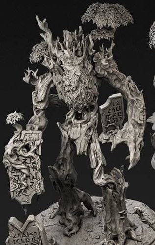Treant 3D Printed Fantasy Figurine 3D model 3D printable | CGTrader
