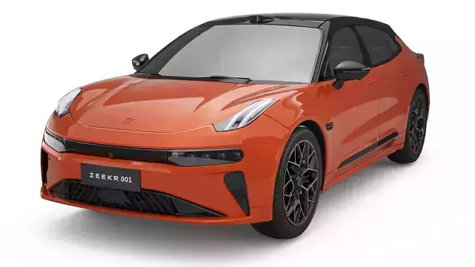 2025 Zeekr 001 With Interior 3D model