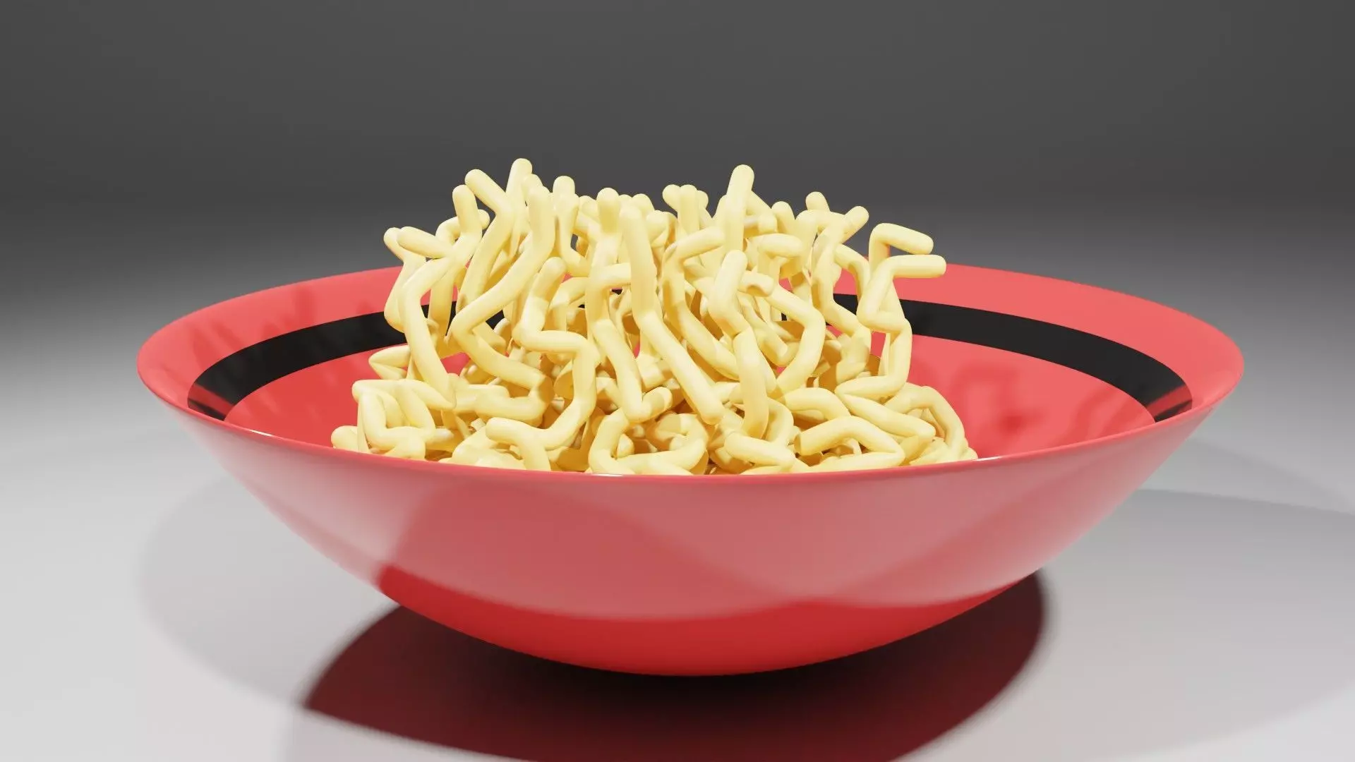 Noodles In a Bowl 3D model_0